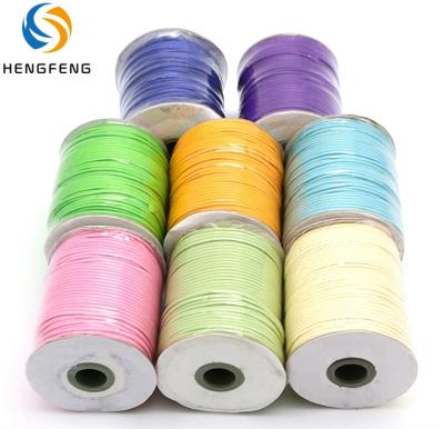 China 2mm Decorative Rope Diy Polyester Wax Linhasita Viable Braided Jewelry Waxed Tie 2mm Polyester Rope for sale