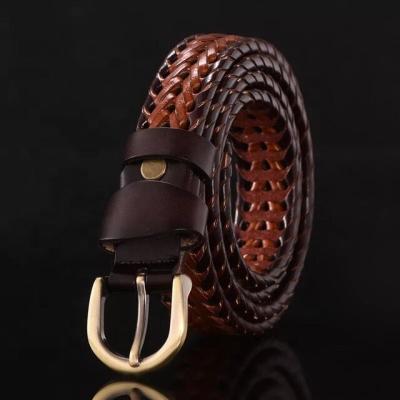 China Fashion.Casual leather for belts genuine knitted jeans designer for men black women casual belt for sale