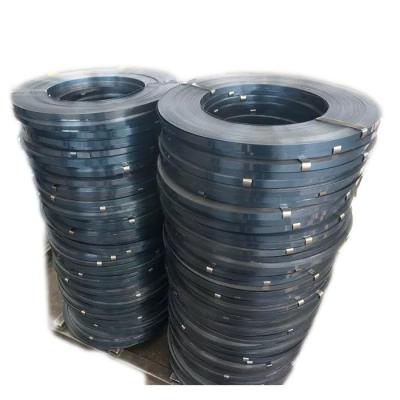 China Machine Packing High Tension Circle Iron Steel Strap Steel Blue Tempered Steel Strapping for sale