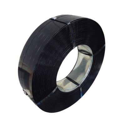 China Top Sales Manual Wrapping Color Black Wrapping Strap High Tension Circle Iron Steel Strapping Coil for sale