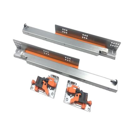 China Drawer height adjustable Â door; ± high quality 2.5mm full extension soft close under mount drawer slide for sale