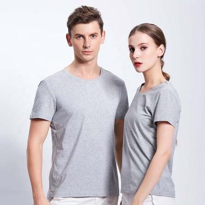 China Anti-Wrinkle Wholesale High Quality OEM Customized Logo 100% Cotton T-Shirts Sublimation T-shirts Plain Custom Printing Blank T-Shirt White for sale