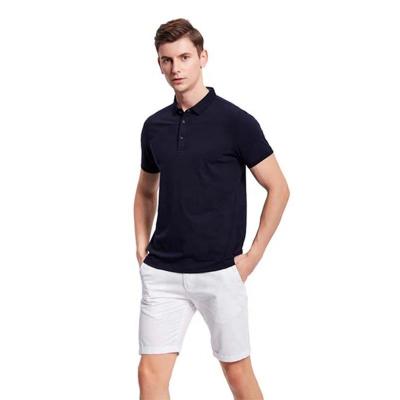 China Polo Shirt 100% Plain Golf Polo Blank Logo T-shirts Custom Embroidery Anti-wrinkle 2021 Men's Casual Cotton Polo Shirts Short Sleeve For Man for sale