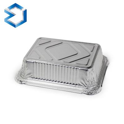 China Food Grade Aluminum Foil Container Aluminum Foil Disposable Food Container With Lid Aluminum Foil Baking Tray for sale