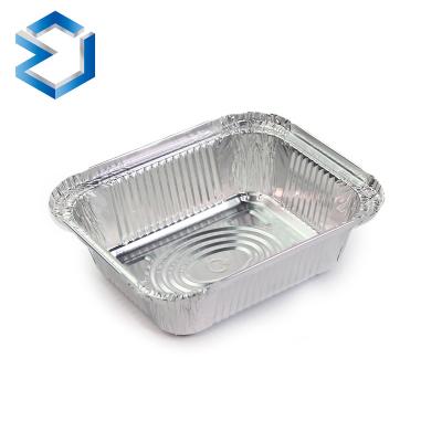 China Aluminum Foil Oblong Container Food Shape Disposable Aluminum Foil Container For Chicken Popular For Spain Market for sale