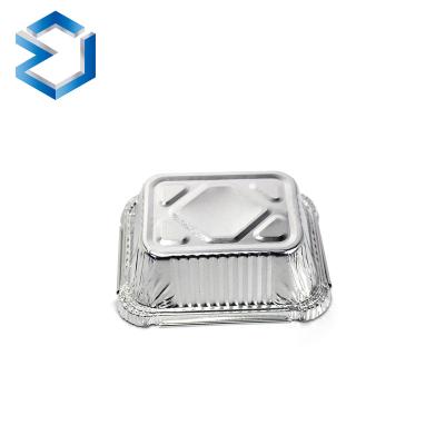 China Food Aluminum Foil Disposable Fast Food Trays Container Containers Aluminum Foil Containers For Canada Market for sale