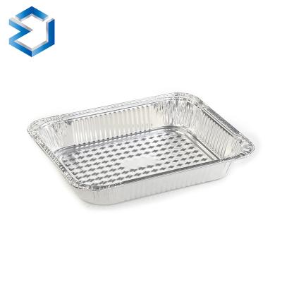 China Cheap and high quality ready to eat 1/2 or half size steam table pan middle like HFA design aluminum foil food container for sale