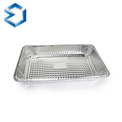 China Food Steamer Table Pan Deep Large Foil Trays Normal Disposable Aluminum Foil Tray With Aluminum Foil Lid /Cover for sale