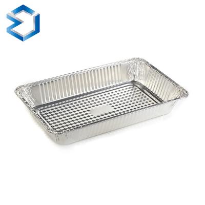 China Oven Safe Fast Food Take Out Steamer Take Out Disposable Aluminum Foil Take Out Container for sale