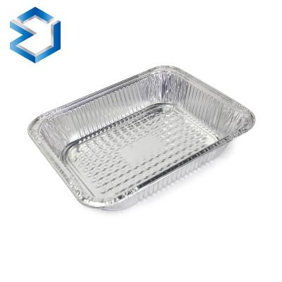 China 3600ml 103 Rectangular Metal Aluminum Foil 9x13in Disposable Food Containers For Freezing for sale