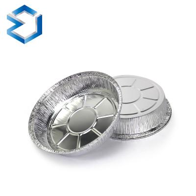 China Food Molds Pizza Tray Pie Pan Aluminum Foil Container with Lid Aluminum Foil Around Healthy Disposable Aluminum Food Containers for sale