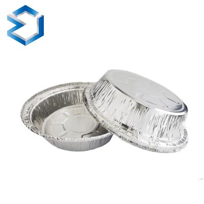 China Food Pie Aluminum Foil Wrapping Container For Baking Food Aluminum Round Food Container From Hangzhou Supplier for sale