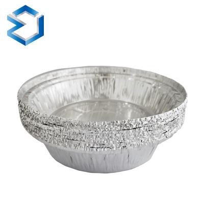 China 8011/3003/3104 7 Inch Shaped Aluminum Foil Container Food Filters With Lid For Food Aluminum Foil Container Manufacturer for sale