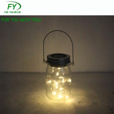 China ECO-frendly ML-2772 Solar LED Festival Home Decoration Table Top Lights Glass Lantern for sale