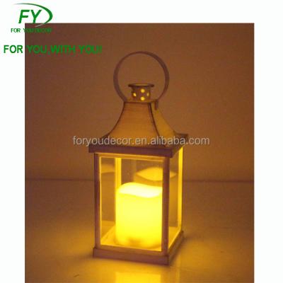 China ECO-frendly ML-2650 Plastic Antique Candle Lanterns Flameless Led Diamond Candle Lantern for sale