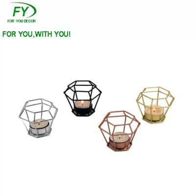 China ECO-frendly CH-31801 Mini Wire Candle Holder Table Top Tea Light Sconce for sale