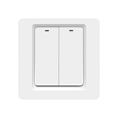 China Apple Homekit Homekit Smart wifi Switch 86 Type - 2 Way With Line Zero Siri Voice Control Wall Switch ABS Panel Switch for sale