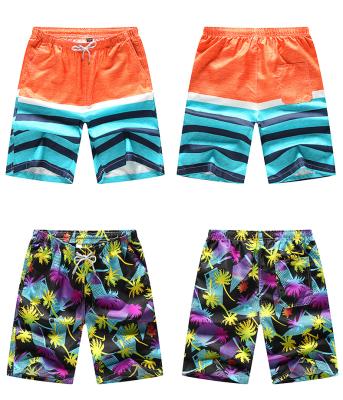 China 2021 Fashion Summer QUICK DRY Men Beach Short Print Plus Size Color Mens Swimming Shorts for sale