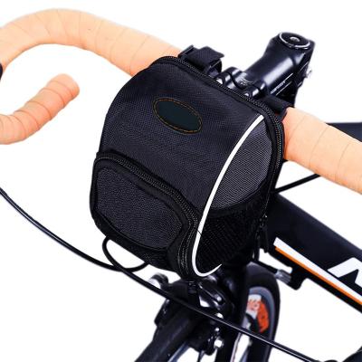 China Best Recycling Bar Bags Bike Bicycle Handlebar Bags Front Baskets Black Bike Pouch HB30 Handlebar for sale