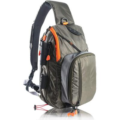 China Best Fly Fishing Vest Pack Fishing Waterproof Sling Pack Sling Bag Fishing Custom Size for sale