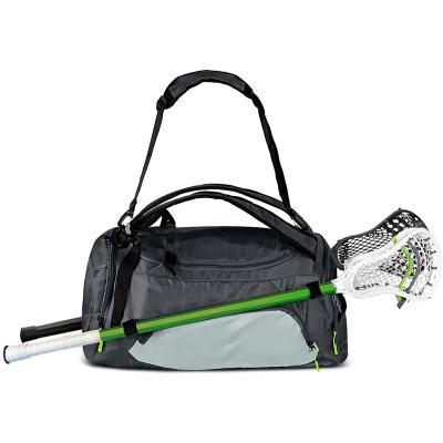 China Lacrosse Sports 40L Sling Lacrosse Bag Use as a backpack duffel bag holds 2 sticks and all your LAX gear for sale