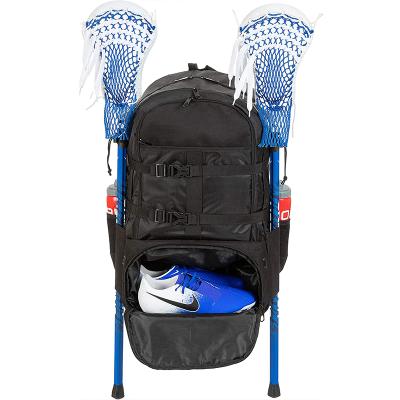 China Lacrosse Sports Mens and Womens XXL Lacrosse Bag Premium Quality Sports Lacrosse Backpack for Field Hockey, Soccer Travel for sale