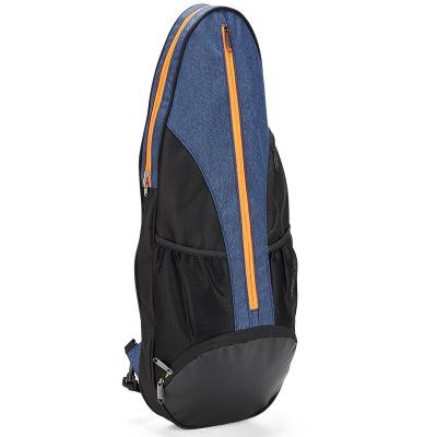 China Single-shoulder badminton cover bag sports women's badminton racket cover blue and orange 3 pack badminton racket bag for sale