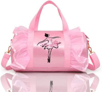 China Fashionable Personalized Ballet Bag For Girls Duffel Bag Pink Ballet Tote for sale