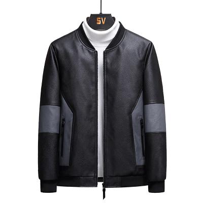 China 2021 QUICK DRY new large leather jacket for men in spring and autumn Jackets With Pocket for sale