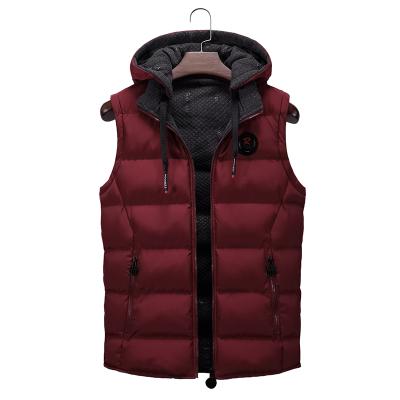 China Custom Made Anti-wrinkle Mens Bottom Stripper Mens Warm Padded Jacket Vest Coat for sale