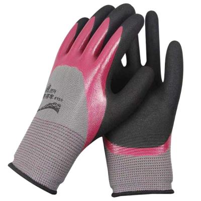 China Anti-smash Wholesale Customized Good Quality Raisin Anti-slip Comfortable Work Glove for sale