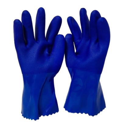 China Wholesale Anti-smash Protective Work Oil And Acid And Alkali Resistant Nitrile Soaked Gloves for sale