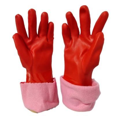 China Anti-smash Keep Warm and Cold Resistant Red Wear-resistant Thick Slip Velvet Lining Resistant Waterproof Gloves for sale