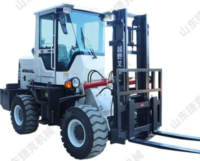 China Hotels JK-4.0 76KW 4 Ton Standard All Wheel Drive Cross Country Diesel Forklift for sale