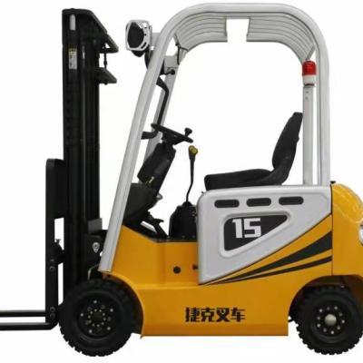 China Hotels 1.5ton Lifting Weight 3000mm Height Height Electrice Forklift With Battery Switch for sale