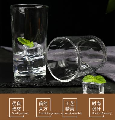 China New Classic/Postmodern wholesale odern reusable whiskey 300ml glass water cup glass cup beer mug for sale