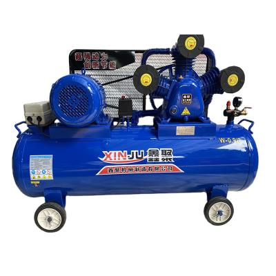 China Oil Free Portable Belt Driven Diesel Piston Air Compressor for sale