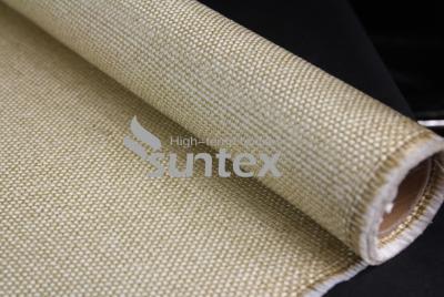 Κίνα Easy To Be Sewn Fabricated Vermiculite Coated Fiberglass Fabric For Gaskets Oven Door Seals προς πώληση