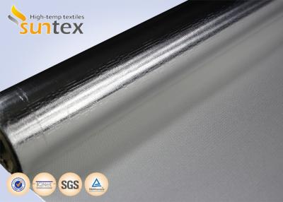 China 10 Micron Heat Shield Film Coated Fiberglass Insulation With Aluminum Backing Thermal Sheath for sale