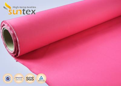 China Red 0.4mm Fiberglass Welding Cloth Fire Resistant Bulk Fiberglass Cloth Roll for sale