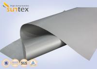 China 0.6mm Grey Aluminum Pigmented Fire Protective Gewebe (FPFs) benutzt im Feuer und in den Rauch-Vorhängen zu verkaufen