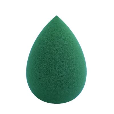 China Fresh Natural Liquid Foundation Green Color Powder Puff Waterdrop Squash Shape OEM Reusable Silicone Makeup Blender Foundation Makeup Sponge for sale