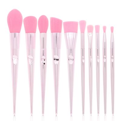 China Factory Price 10pcs Soft Vegan Rose Gold Logo Custom Makeup Brush Set Professional Private Label for sale