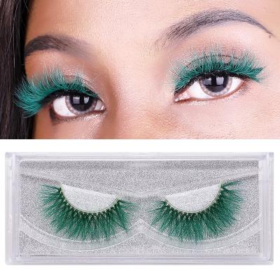 China Wholesale Colored Mink Eyelashes 9D 35mm Color Volume Eyelash Extension for sale