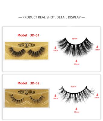 China Wholesale 3d 35mm thick mink eyelashes seller false mink eyelashes big 100% mink eyelashes for sale