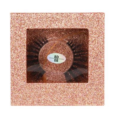 China Thick Eyelash Private Label Eyelash Vendor Customized Boxes Rose Gold Natural Eyelash for sale