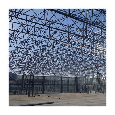 China Long Span Light Space Structural Clear Steel Philippine Truss Project Multi Functional Conference Center Hall Roofing Design for sale