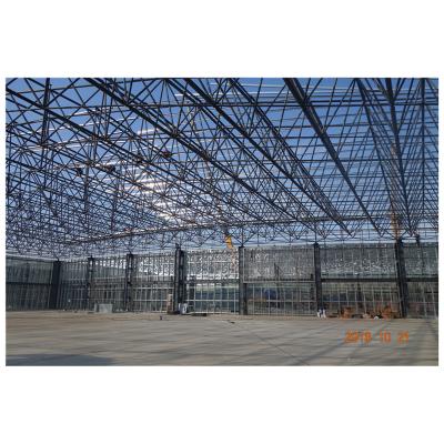 China Factory Customizable Q235/Q355/ASTM/A36/Gr50/SS355 Structural Roofing Supply Prefab Hall For Exhibition Halls for sale