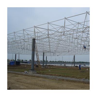 China Multi-effect Customized Steel Building Canopy Gas Station Roof Structural Roofing Canopy for sale