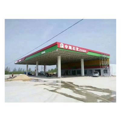 China New 2021 Ball Joint Bolt Space Frame Grid Gas Station Structural Covering Canopy Customizable Design for sale